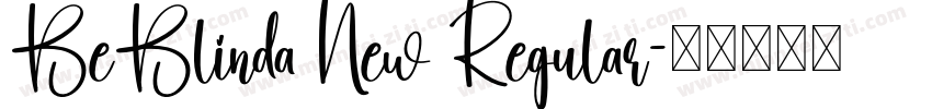 BeBlinda New Regular字体转换